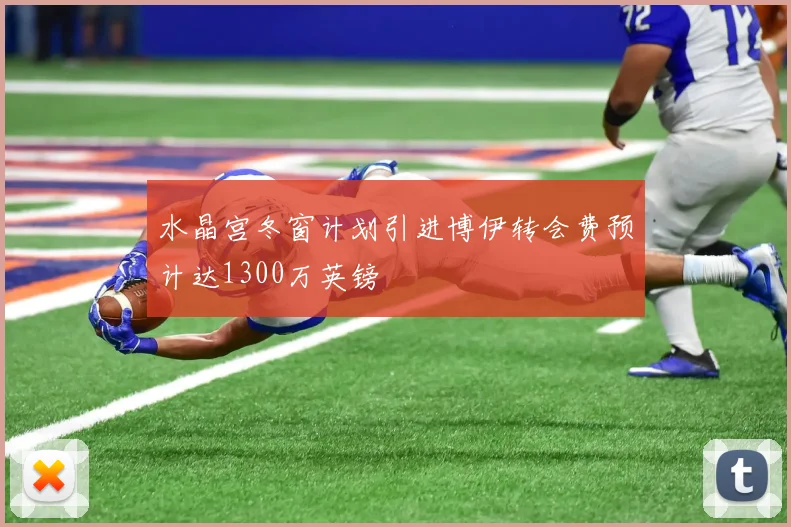 水晶宫冬窗计划引进博伊转会费预计达1300万英镑